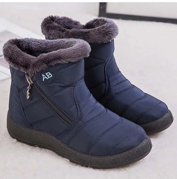 Botas de nieve para mujer, zapatos casuales para mujer, botines impermeables para mujer, botines ligeros de talla grande, botas de invierno para niñas