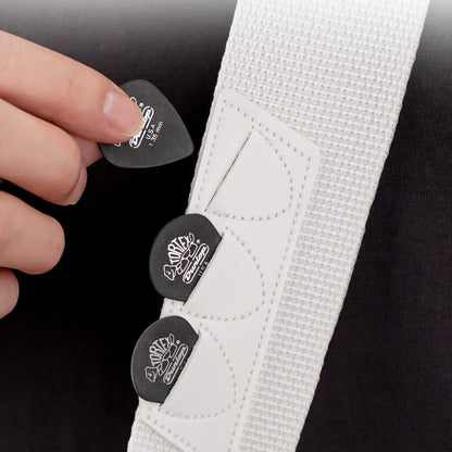 Correa de guitarra VORTEX. Cierre antidesenganche, firme, cómodo y rápido, ideal para guitarras eléctricas y bajos.