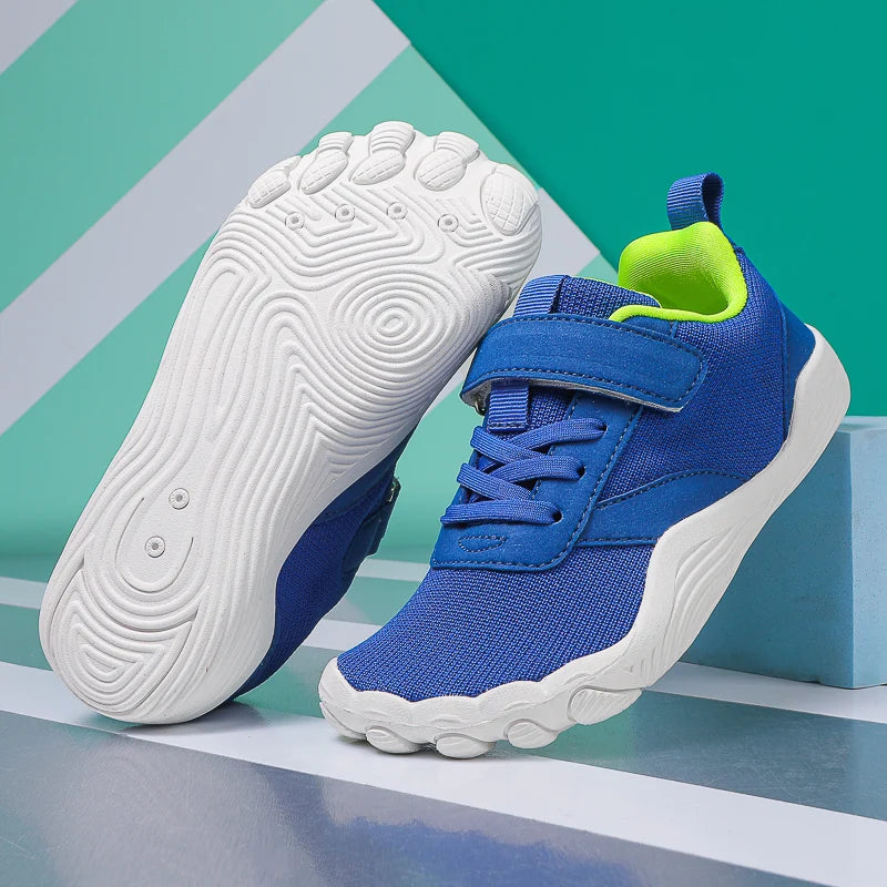 Zapatos descalzos para niños, zapatillas de deporte para niños y niñas, zapatos con abertura natural, zapatillas minimalistas con punta ancha, para niños pequeños, pequeños y grandes.