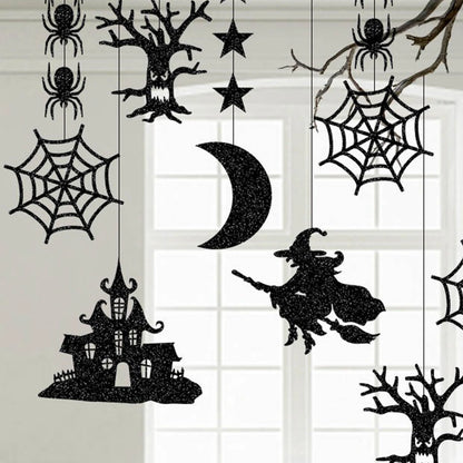 6 decoraciones colgantes de Halloween que añaden un ambiente festivo, decoración de techo, regalos de Halloween para fiestas en casa, decoración DIY.