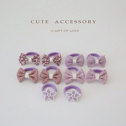 Accesorios para el cabello para niñas, lindas cintas para el cabello, linda cuerda para el cabello, 10 piezas/lote, pinzas elásticas para el cabello para niños.