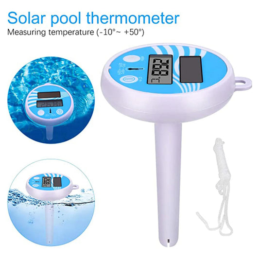 Termómetro de piscina impermeable y práctico para la mayoría de los tipos de piscinas.