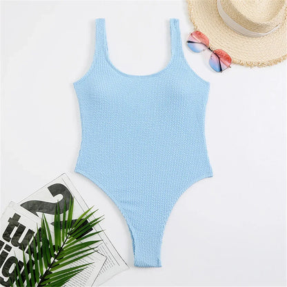 Sexy Solid Swimwear Female One Piece Swimsuit Closed Push Up Women's Swimming Bathing Suits Bodysuit Beach Pool Bather 2025