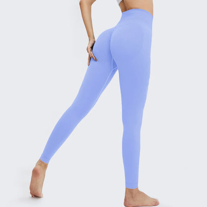 Women Yoga Leggings Hips Lifting Gym Leggings Seamless Sport Pants High Waist Fitness Leggings Bubble Butt Workout Running Pants