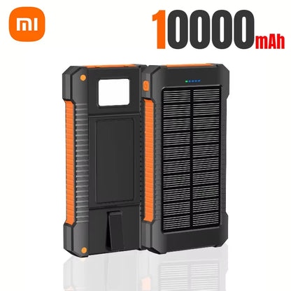 Banco de energía solar Xiaomi de 500.000 mAh, gran capacidad, carga súper rápida, batería externa portátil para exteriores para iPhone, Huawei y Samsung.