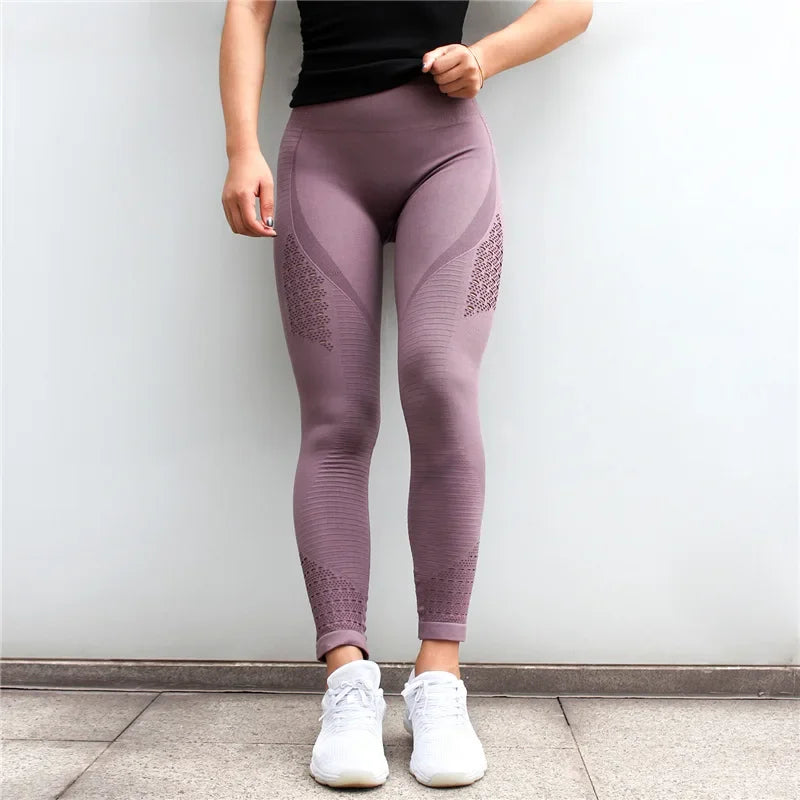 Pantalones de yoga LANTECH para mujer, deportivos, para correr, ropa deportiva, leggings elásticos para fitness, sin costuras, control de abdomen, mallas de compresión para gimnasio