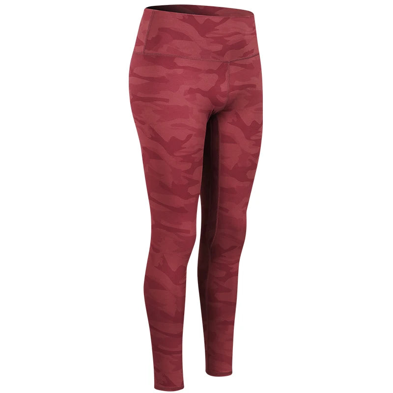 Women's Camouflage Yoga Pants High Waist Push Up Leggings Running Fitness Workout Pants Gym Legging