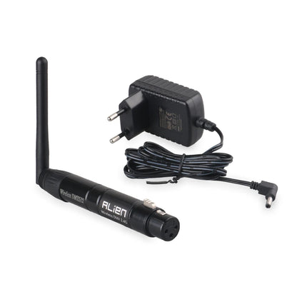 Controlador inalámbrico ALIEN DMX512, receptor y transmisor, 2,4 G, ISM, distancia de comunicación de 300 m, para escenarios, DJ, discotecas, bares y luces.