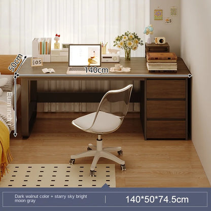 Escritorio ejecutivo con cajones, almacenamiento en esquina, suministros para sala de estar, escritorios para computadora, patas, muebles europeos para mesa de computadora