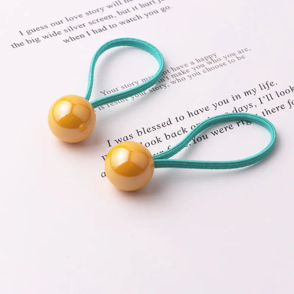 Accesorios para el cabello para niños, bandas de goma para bebés, cuentas de colores sólidos, estrellas de amor, serie de dibujos animados