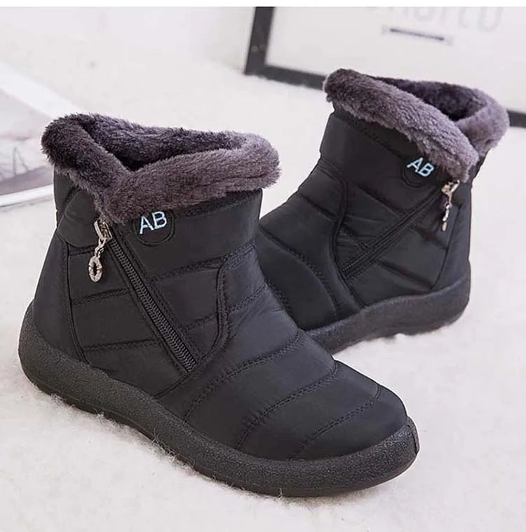 Botas de nieve para mujer, zapatos casuales para mujer, botines impermeables para mujer, botines ligeros de talla grande, botas de invierno para niñas
