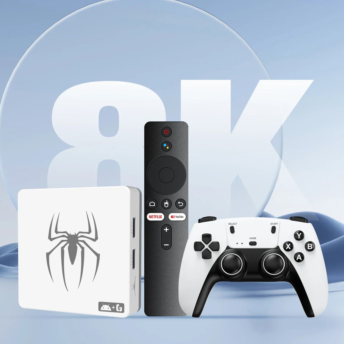 Consolas de videojuegos 3D G7 8K 2025, 64 GB, 2,4 G, mando inalámbrico, Android 14, consola de juegos clásica retro, más de 25.000 juegos