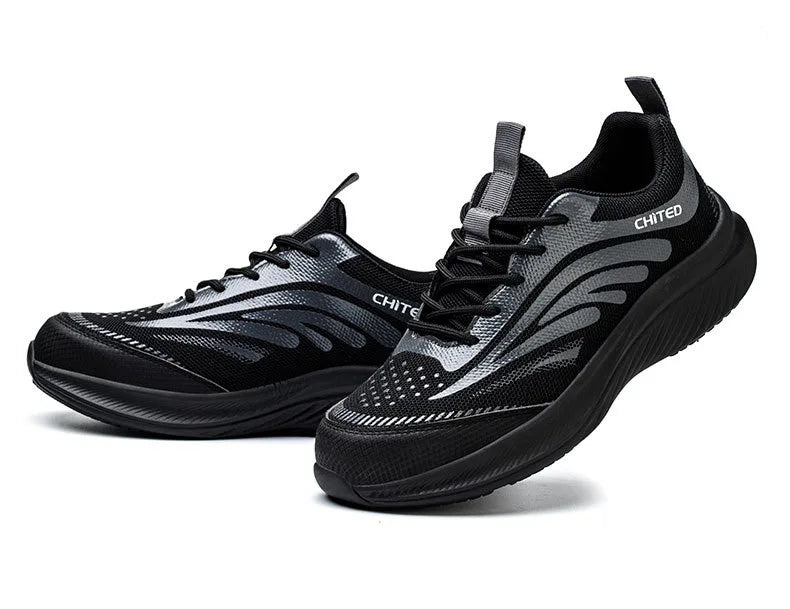 Nuevo calzado de seguridad para hombre, de cuatro estaciones, con puntera de acero antiaplastamiento y antiperforación, suela blanda antideslizante, para trabajo.