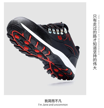 Zapatos de trabajo con forro polar para hombre y mujer, con puntera de acero, resistentes a perforaciones, acolchados y cálidos. Calzado de trabajo protector para mujer y hombre.