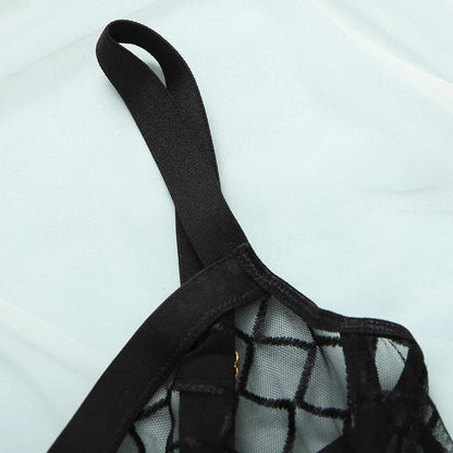 Body sexy a cuadros, lencería sensual, seductora, erótica, embalaje ecológico.