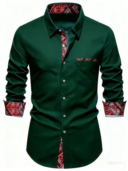 10 colors men's long sleeves, business trip, simple and stylish design, regular shirt, XS-6XL size, fast delivery