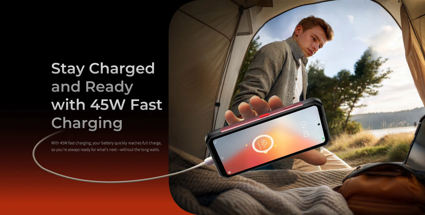 【NUEVO】OUKITEL WP56 Teléfono resistente, batería de 16000 mAh, carga de 45 W, 36 GB + 512 GB, pantalla FHD de 6.8" a 120 Hz, procesador MTK7050, cámara de 32 MP + 108 MP, Android 15