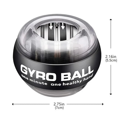 Pelota de entrenamiento de muñeca Powerball con LED, fortalecedor de muñeca, giroscopio de autoarranque para antebrazos, para fortalecer los músculos.