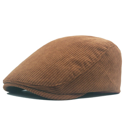 Sombreros de pana para hombre, boinas retro, gorras planas informales de temporada, sombreros de papá a la moda, gorros unisex, sombrero de artista retro.
