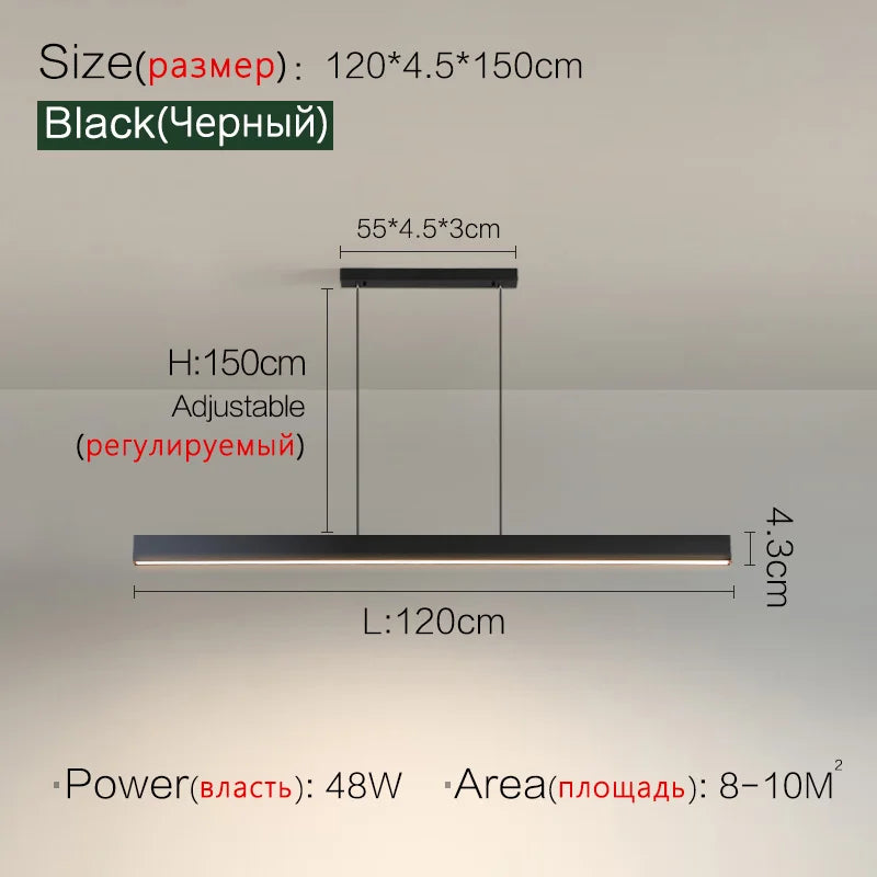 Lámpara de araña para comedor, lámpara nórdica moderna para mesa de comedor, lámpara de bar, luces para restaurante, luces de cocina, lámparas LED de tira para oficina.