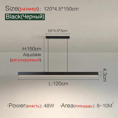Lámpara de araña para comedor, lámpara nórdica moderna para mesa de comedor, lámpara de bar, luces para restaurante, luces de cocina, lámparas LED de tira para oficina.