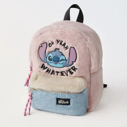 Mochila de moda con dibujos animados de Mickey Mouse de Disney, mochila escolar de lona de Minnie para mujer, mochila de gran capacidad a la moda, mochila para niñas