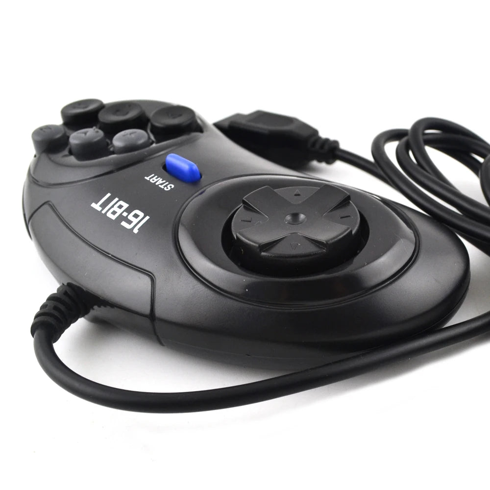 Controlador de juego de 2 piezas/1 pieza para SEGA Genesis, controlador de 16 bits, gamepad de 6 botones para SEGA MD, accesorios de juego