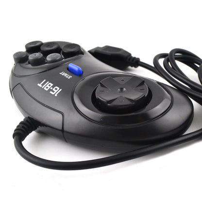 Controlador de juego de 2 piezas/1 pieza para SEGA Genesis, controlador de 16 bits, gamepad de 6 botones para SEGA MD, accesorios de juego