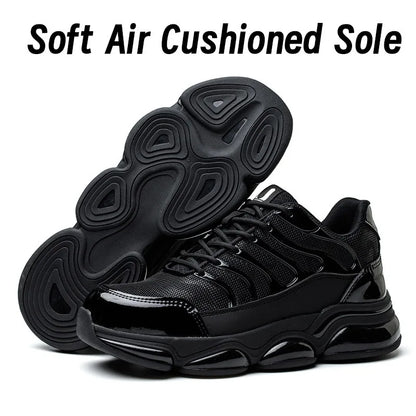 Botas de trabajo de seguridad para hombre con puntera de acero, nuevas, antiaplastamiento y antipinchazos. Calzado antideslizante para hombre, modelos para las cuatro estaciones.