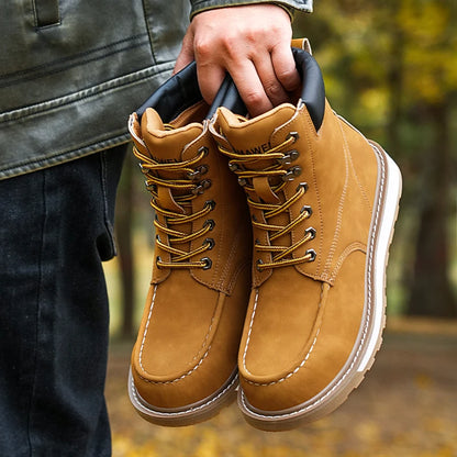 Calzado de seguridad para hombre, resistente a impactos, perforaciones y desgaste. Botas de trabajo antideslizantes de caña alta, ideales para exteriores, fábricas y trabajos de protección.