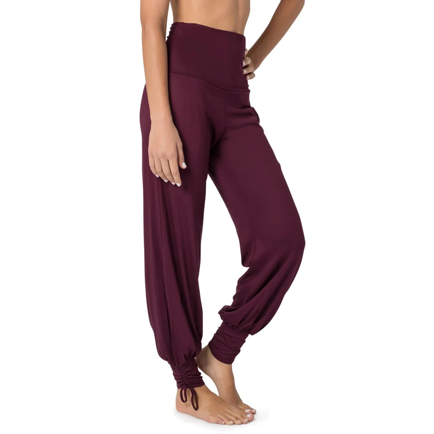 Pantalones deportivos de gimnasia para mujer, tipo harén, pantalones de yoga holgados con cintura elástica alta y bolsillos, pantalones de baile estilo boho, ropa de yoga.