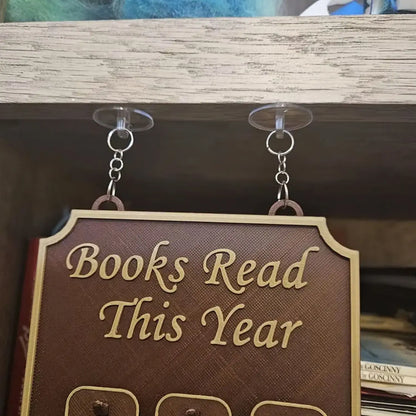 Estantería colgante, decoración de libros, tablero de registro de lectura, estantería colgante, decoración para festivales en el hogar, regalos