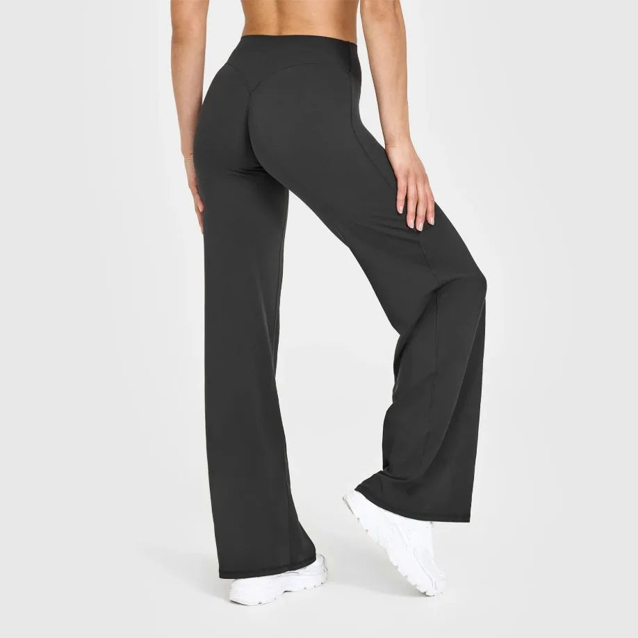 Pantalones rectos de tejido ultrasuave tipo mantequilla para mujer, pantalones de yoga de talle medio, mallas deportivas de tacto natural, leggings de pilates, pantalones deportivos para correr.