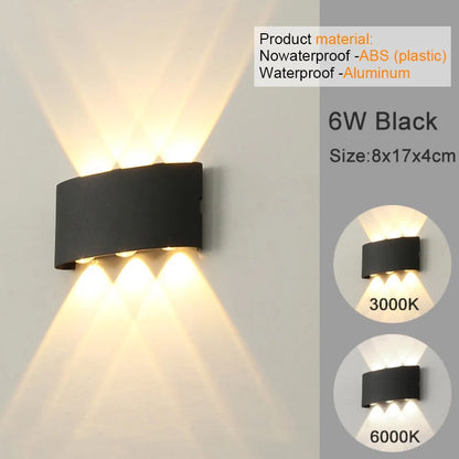 Apliques de pared LED modernos para interiores y exteriores, luces blancas de montaje en pared para sala de estar, pasillo, dormitorio, decoración