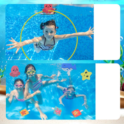 Aros de natación Deportes acuáticos Anillos de piscina con peso subacuático Natación a través de anillos Natación a través de anillos Anillos de buceo para niños y niñas