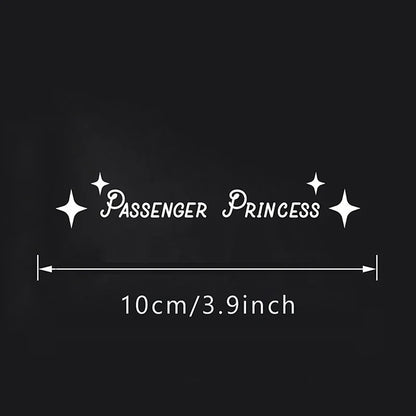 2 piezas de accesorios para el interior del automóvil, calcomanías creativas para espejo retrovisor de princesa, calcomanías de vinilo divertidas para decoración del coche