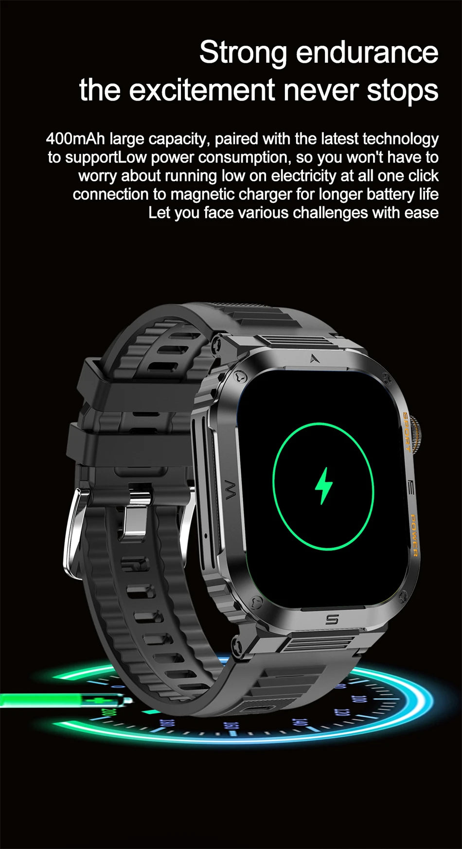 Reloj inteligente militar FOXBOX para hombre con GPS, resistente al agua, 2025, monitorización del sueño, deporte, fitness, IA, voz, llamadas Bluetooth.