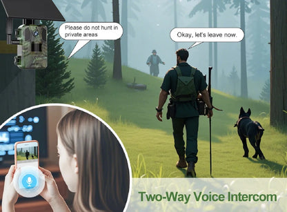 Cámara de rastreo 4G LTE con energía solar, 4MP, PIR, visión nocturna activada por movimiento, inalámbrica, celular, para caza de fauna silvestre Ucon