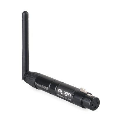 Controlador inalámbrico ALIEN DMX512, receptor y transmisor, 2,4 G, ISM, distancia de comunicación de 300 m, para escenarios, DJ, discotecas, bares y luces.