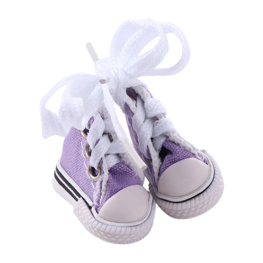 Accesorios para muñecas, zapatillas de 3,5 cm, minizapatos para niños, zapatos Blyth, zapatos de lona para muñecas, zapatos para muñecas BJD.