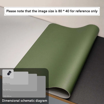 Alfombrilla de ratón de gran tamaño para escritorio de oficina, protector de piel sintética, impermeable, para teclado de escritorio, para juegos, accesorios para PC