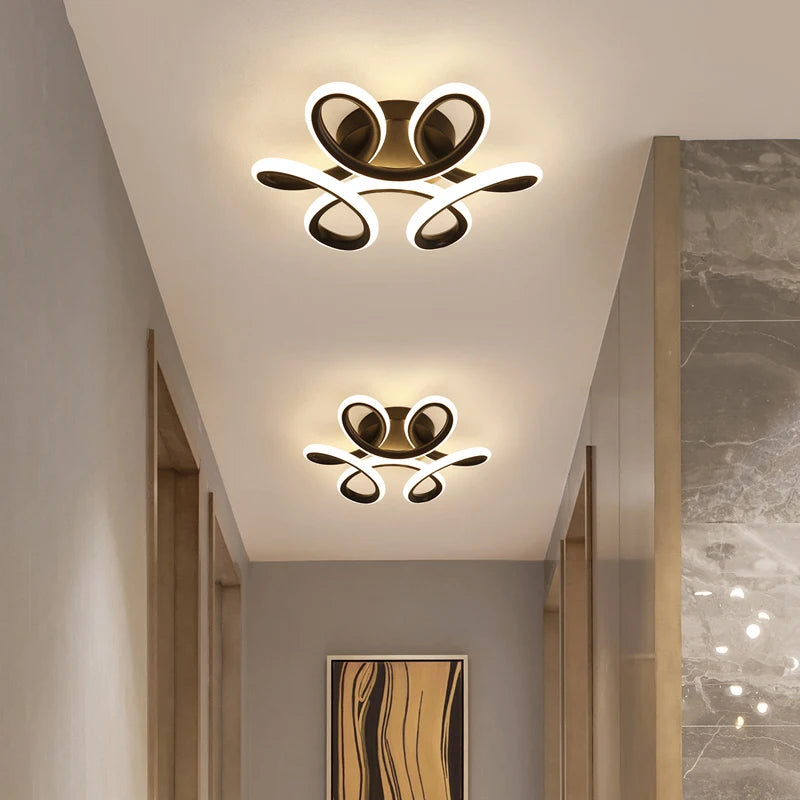 Lámpara de techo LED moderna minimalista para balcón, pasillo, porche, canal, estilo nórdico, para guardarropa
