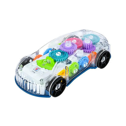 Juguetes para bebés, coche de policía para niños pequeños, vehículo eléctrico de juguete, conducción automática, engranajes transparentes, música, luces, coches, juguetes para niños.