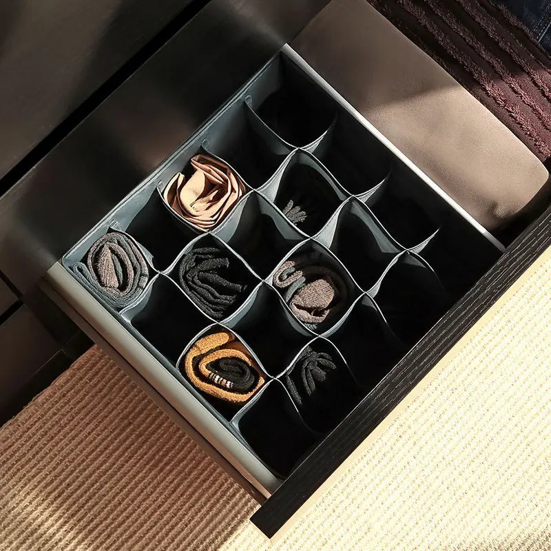 Organizador para ropa interior, calcetines, sujetadores, pantalones, bufandas, corbatas, caja de almacenamiento, organizador de ropa para vaqueros, divisores para cajones, organizador de ropa