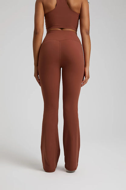 Buttery Soft High Waist Flare Leggings No Front Seam Workout Yoga Flared Pants Full Length Gym Sport Leggings Women Tights