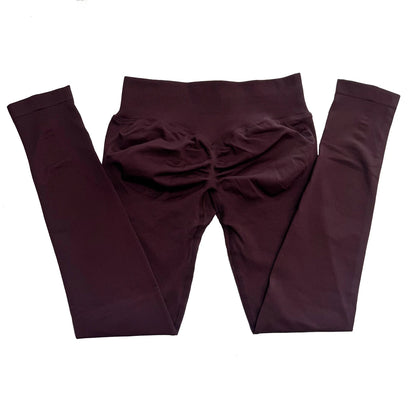 Leggings deportivas sin logo para mujer, efecto push-up, cintura baja, sin costuras, para gimnasio, yoga y entrenamiento.