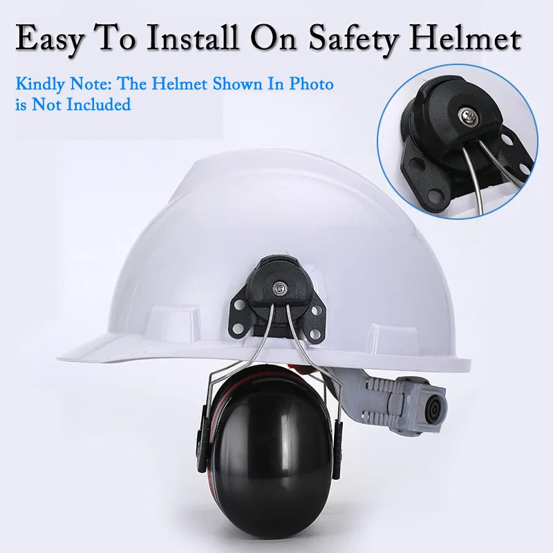 Orejeras antirruido de alta calidad para casco de seguridad, protección auditiva para carpintería, aeropuertos y fábricas.