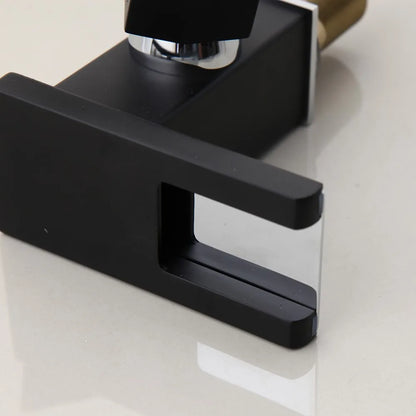 Grifo de baño YANKSMART con luz LED, para lavabo, montaje sobre encimera, monomando, con grifo mezclador tipo cascada.