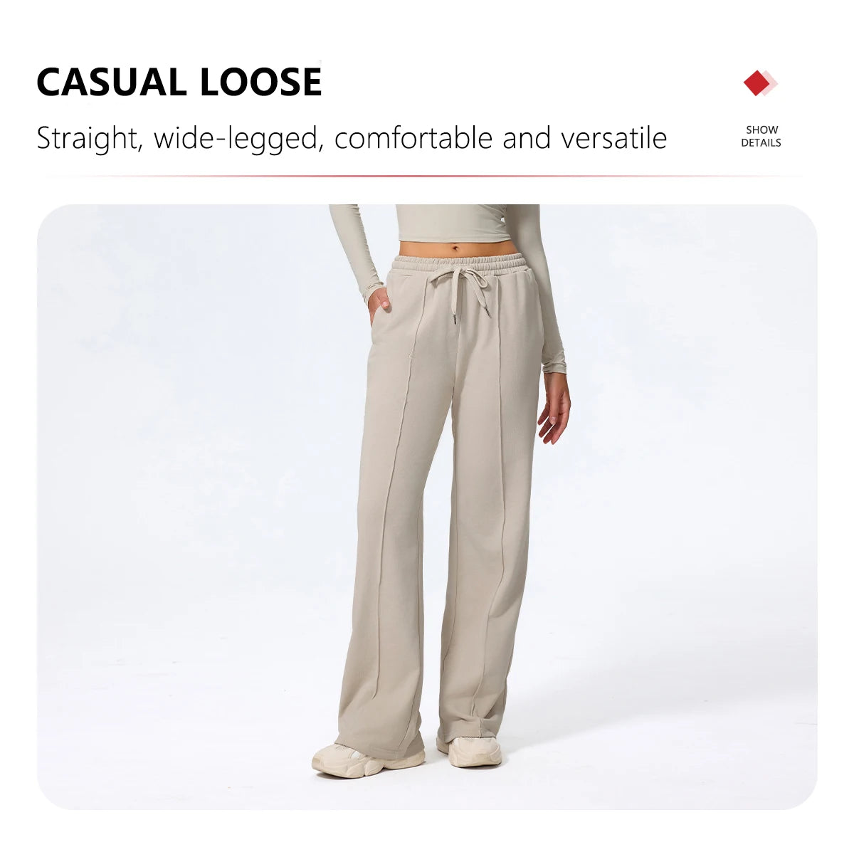 Pantalones deportivos Hearuisavy para mujer, corte recto, con cordón ajustable, bolsillos, para gimnasio, deportes, uso casual, actividades al aire libre, correr, entrenamiento, yoga, pantalones largos.