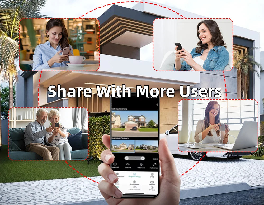 Cámara de seguridad CCTV V380 Pro 4K 8MP con 2 lentes, WiFi 4G, energía solar, visión nocturna PIR para exteriores, IP66, batería de bajo consumo.